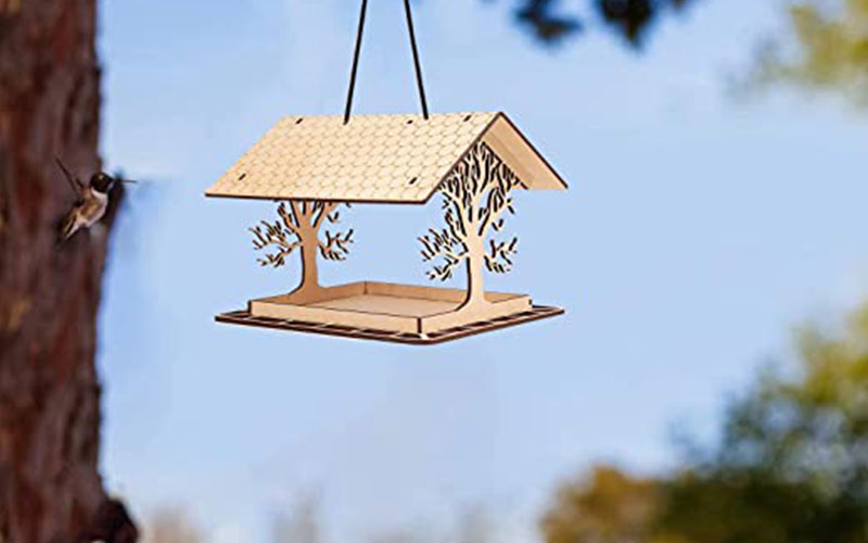 SHJ DIY Wooden Bird Feeders Kits Feature And Application