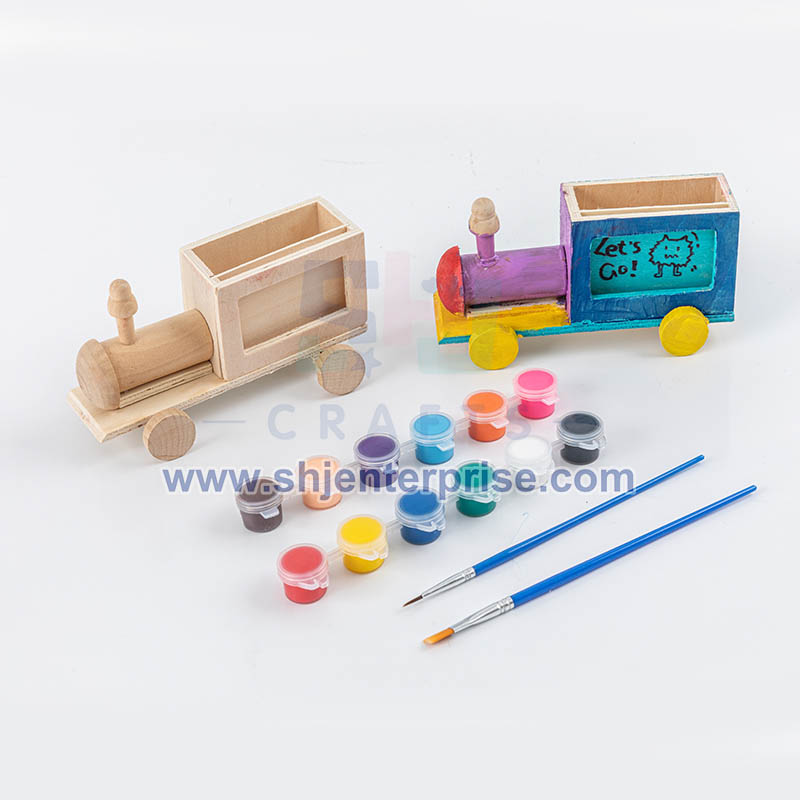 Build and Paint Wooden Cars Craft Kit