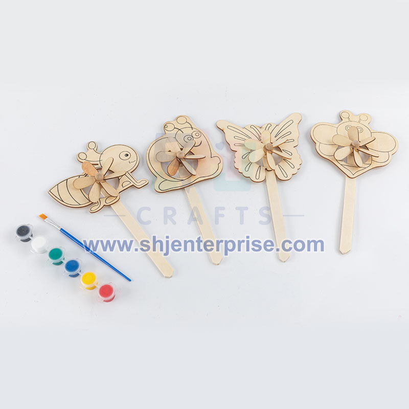 Homemade Wooden Windmill Toy