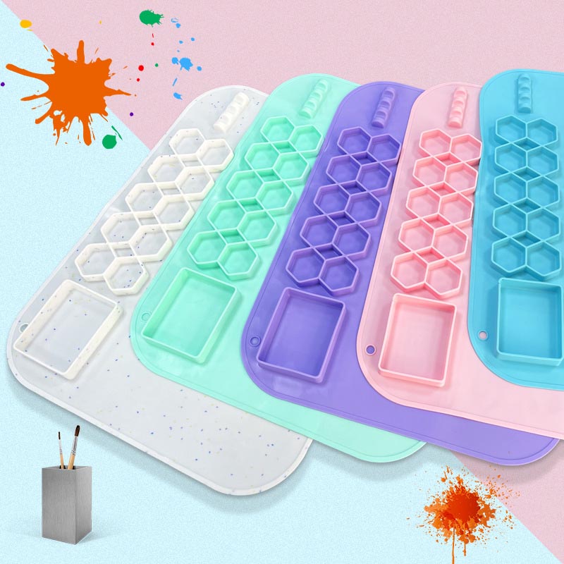 Silicone Mixing Palette Mat For Kids Painting Mat Craft Mat